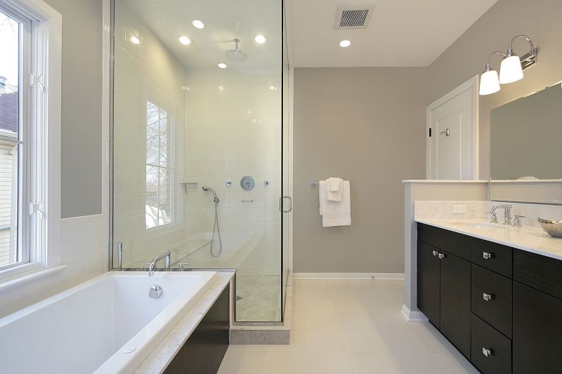 Luxury Shower with Glass Walls