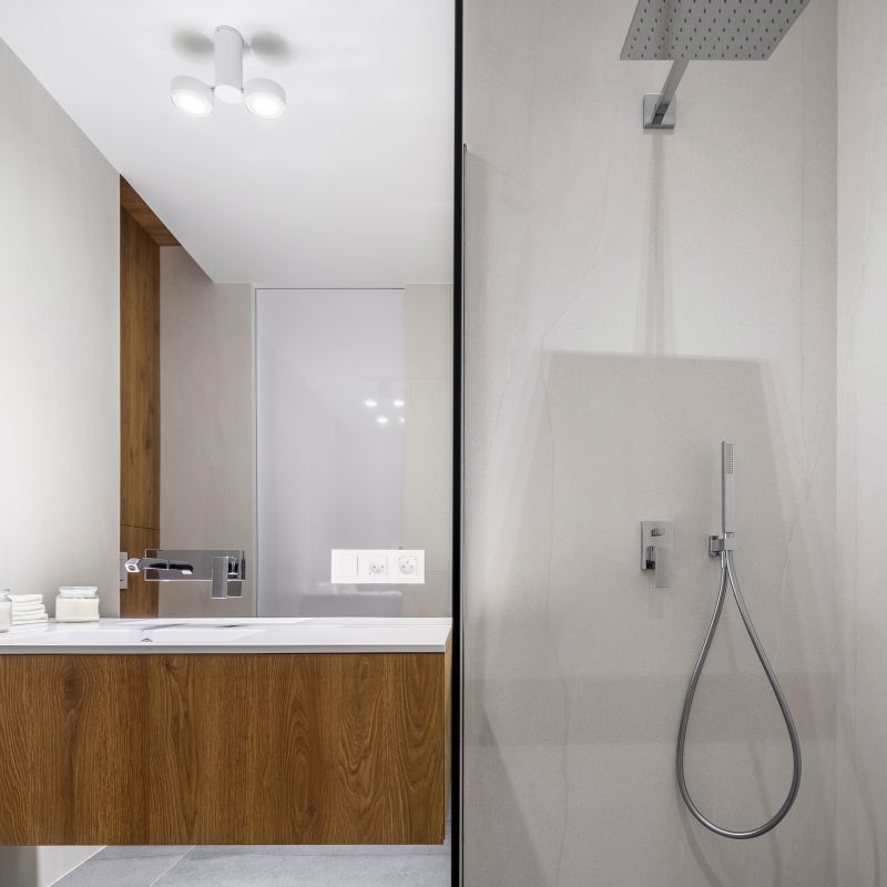 Contemporary Shower with Matte Finish